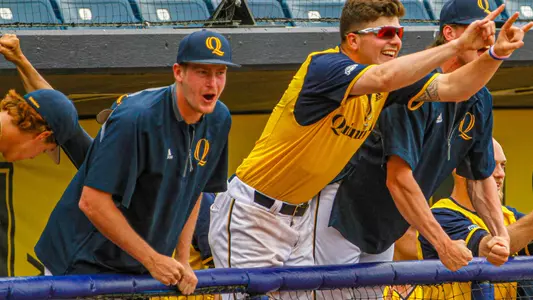 Nick Paasch Celebrates with Arthur Correira vs. Fairfield at MAAC Championship