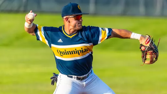 Evan Vulgamore Throws Ball in Field vs. Manhattan