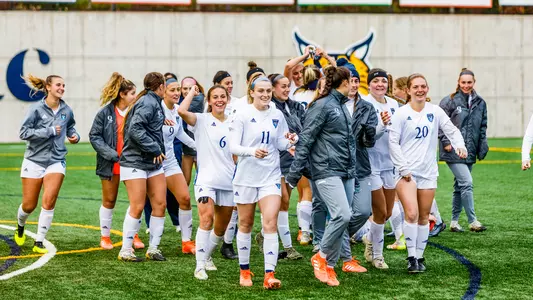 Team celebrates after PK shootout win