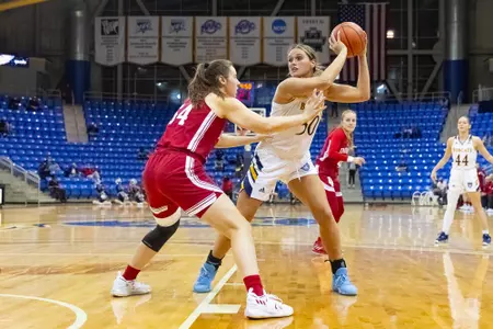 Mikala Morris faces up against Indiana