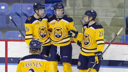 Ty Smilanic Celebrates Goal vs. Colgate
