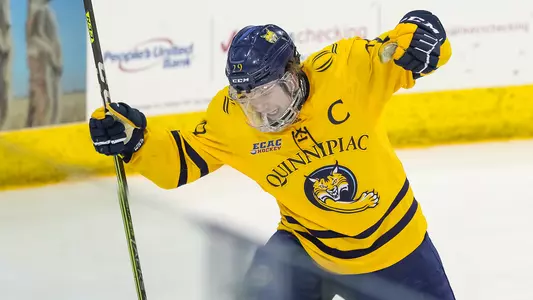 Odeen Tufto Celebrates Goal vs. St. Lawrence