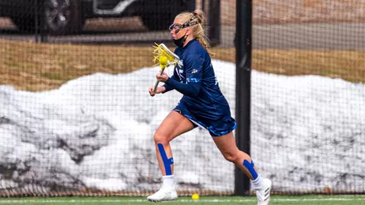 Megan Szawlowski Looks to Make a Play vs. Fairfield