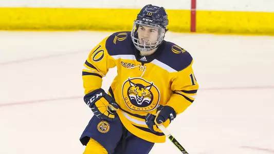 Ethan de Jong Skates Around Ice