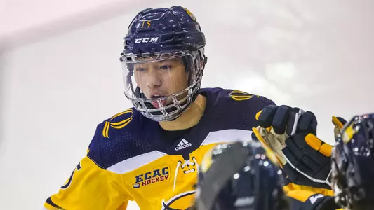 Jayden Lee Celebrates Goal vs. Clarkson