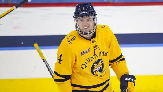 Michael Lombardi Smiles After goal vs. Sacred Heart
