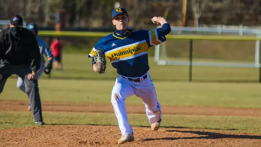 Connor Mahoney Delivers Pitch vs. Monmouth