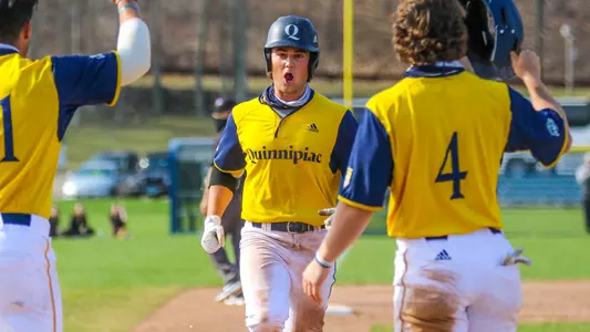 Ian Ostberg Celebrates Home Run vs. Siena