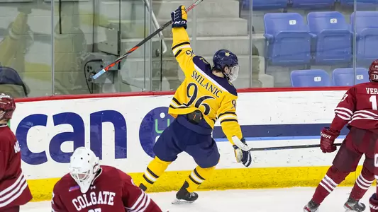 Ty Smilanic Celebrates Goal vs. Colgate