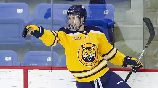 Ty Smilanic Celebrates Goal vs. Colgate