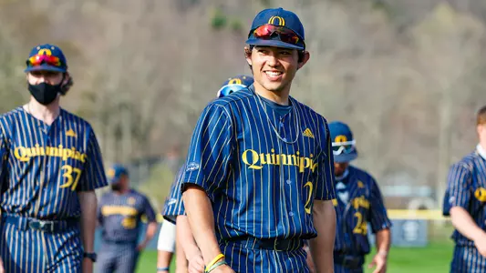Julian Uejima Smiles After Win vs. Siena