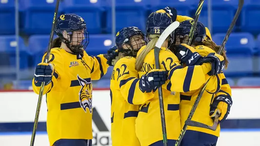 Bobcats celebrate after scoring