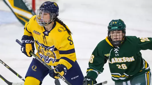 Lexie Adzija skates against Clarkson Golden Knight