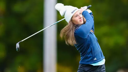 Elena Spangle tees off