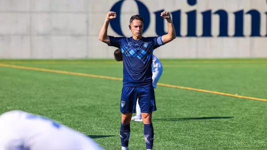 David Bercedo Celebrates Following a Win (Fall 2022)