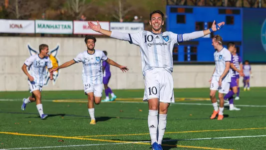 David Bercedo Celebrates Following a Win (Fall 2022 in Hamden)