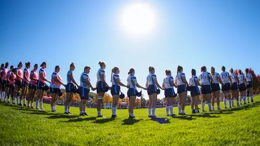Quinnipiac Rugby During National Anthem in Hamden (Fall 2022)