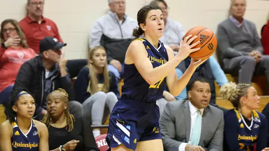Jackie Grisdale inbounds the ball at Indiana
