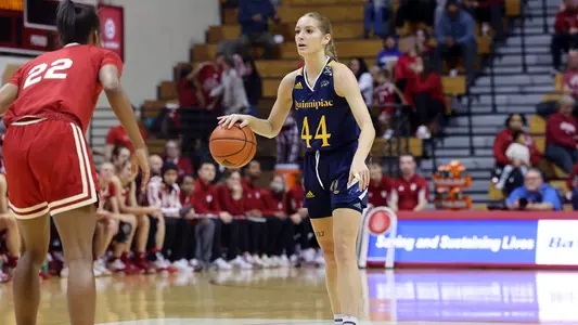 Makenzie Helms surveys the floor at Indiana