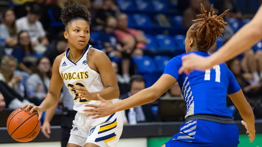 Reiven Douglas initiates the offense vs CCSU