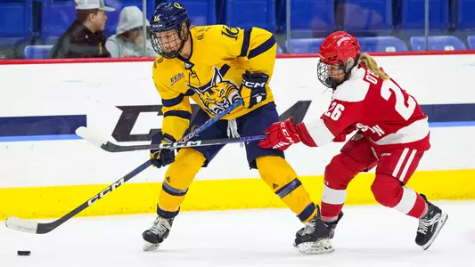 Shay Maloney handles the puck against Wisconsin