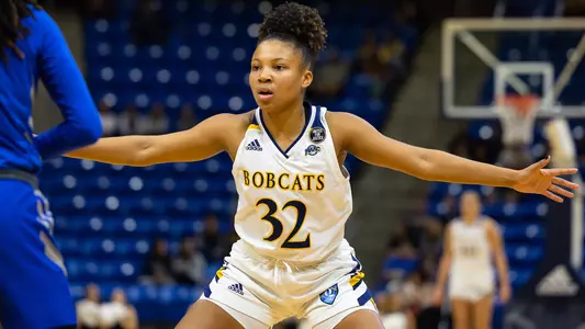 Reiven Douglas defends a CCSU player