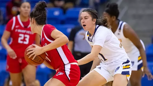 Jackie Grisdale plays defense