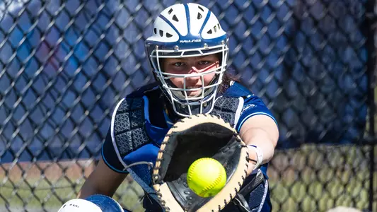 Hannah Davis at catcher vs Monmouth