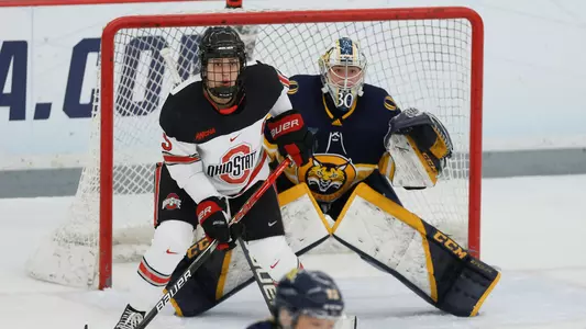 Schroeder makes 71 saves vs Ohio State