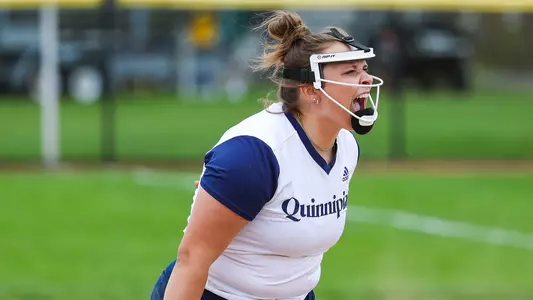 Sydney Horan throws a strikeout vs Rider