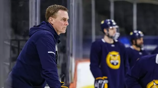 Rand Pecknold Coaching NCAA Practice