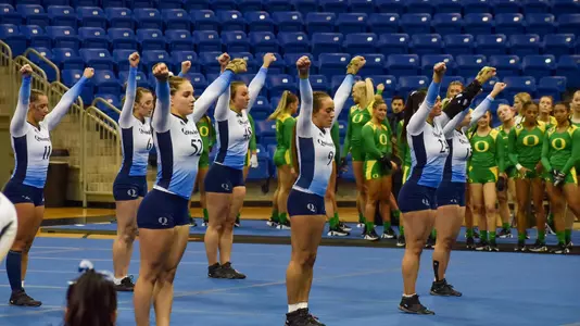 Acrobatics Team Competes Against Oregon