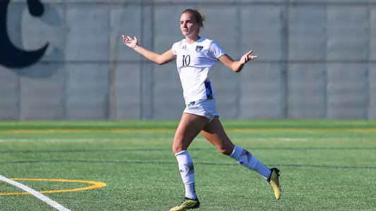 Rebecca Cooke Celebrates a Goal (Aug. 25, 2022 vs. Stony Brook)