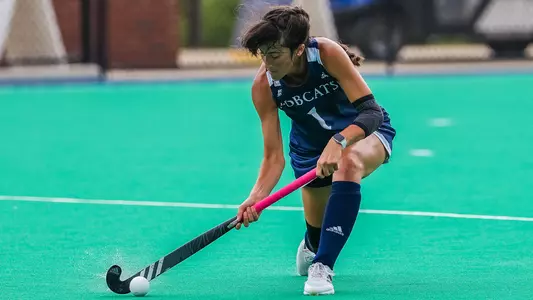 Amanda Funaro sends a pass upfield