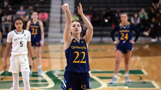 Mackenzie DeWees takes a free throw vs Manhattan