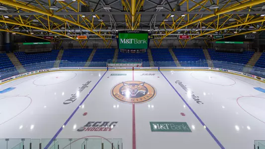 A wide angle view of M&T Bank Arena
