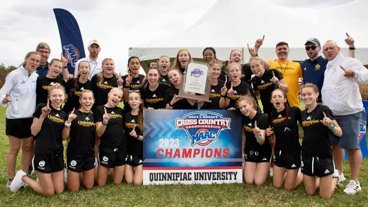 Quinnipiac Women's Cross Country Championship Team Photo 2023