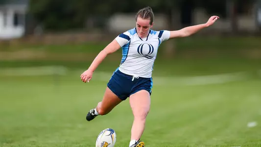 Fódhla Ní Bhraonáin Attempts Conversion Kick (Fall 2023 in Hamden)