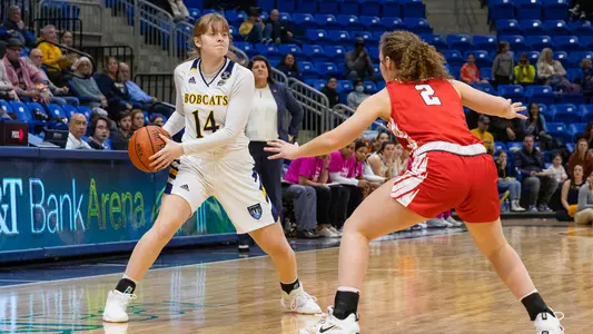 Jillian Casey surveys the floor