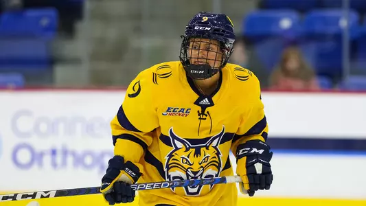 Alexa Hoskin skates against Yale at M&T Bank Arena