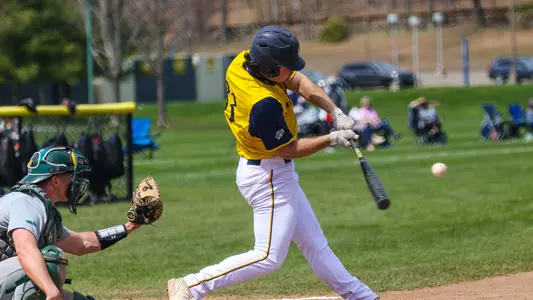 Sebastian Mueller swings for the fences vs Siena