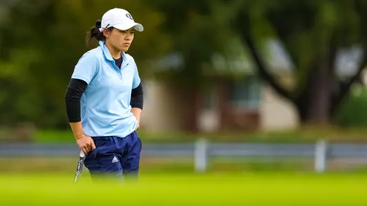 Leeyen Peralta surveys the greens