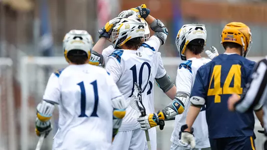 Quinnipiac Celebrates a Goal in Hamden vs. Canisius (3/11/23)