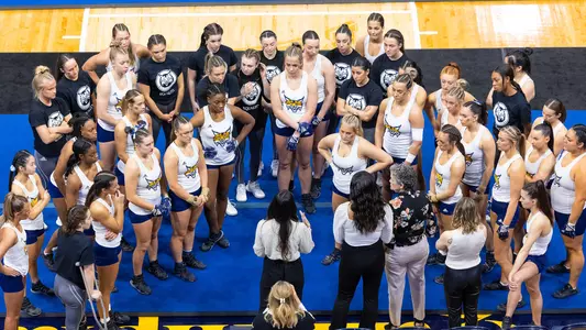 Acrobatics & Tumbling Team Huddle on March 5, 2023 in Hamden, CT