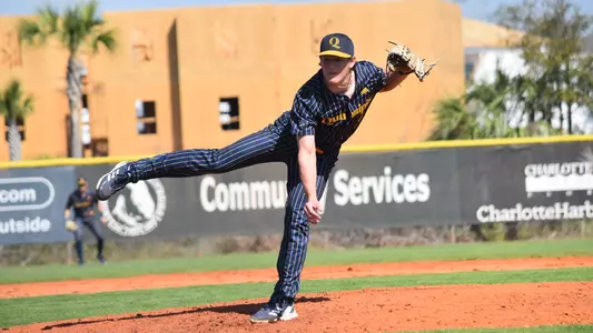 Mason Ulsh delivers off the mound