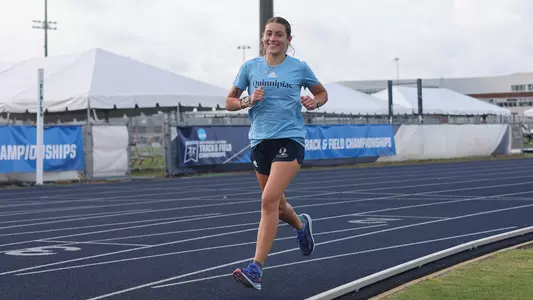Ally Zaffina runs the track at the University of North Florida