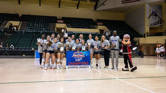 QU VB Celebrates MAAC Championship