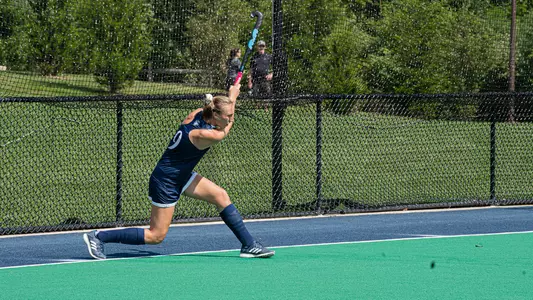 Stella sends in a penalty corner