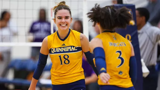 Damla Gunes smiles after a point