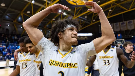 Matt Balanc Celebrated Win in Hamden vs. Iona (January 2024)